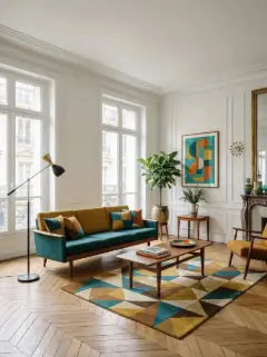 Living room in Mid-century style