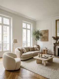 Living room in Modern organic style