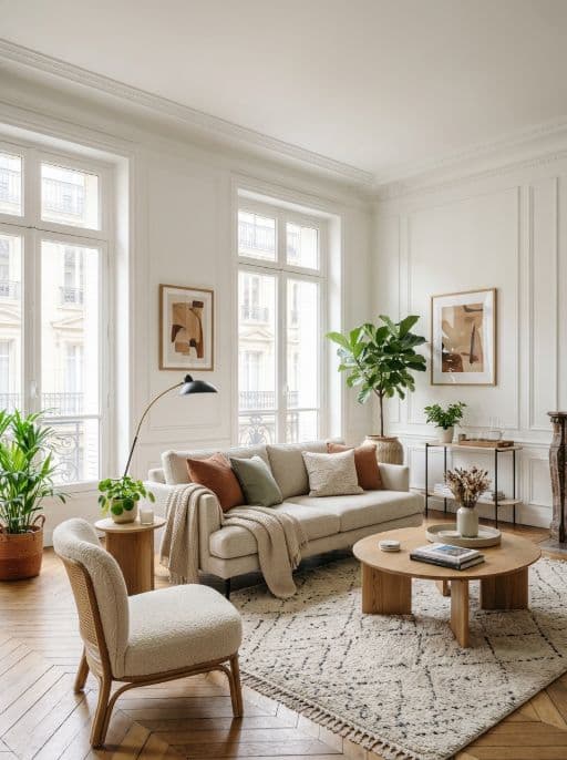Room redesigned in Short-term rental style
