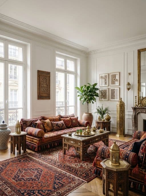 Room redesigned in Middle Eastern style
