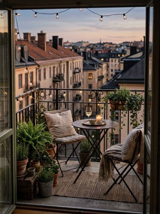 Room redesigned in Cosy balcony style