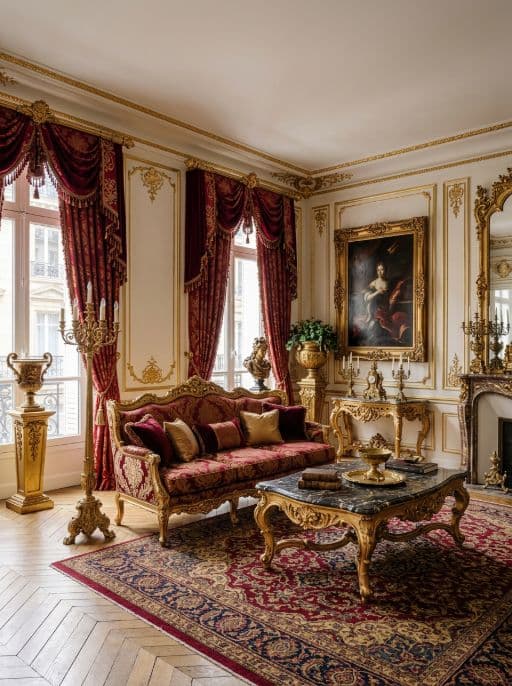 Room redesigned in Baroque style
