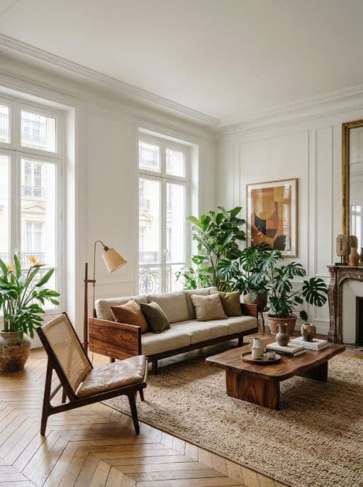 Room redesigned in Brazilian modern style