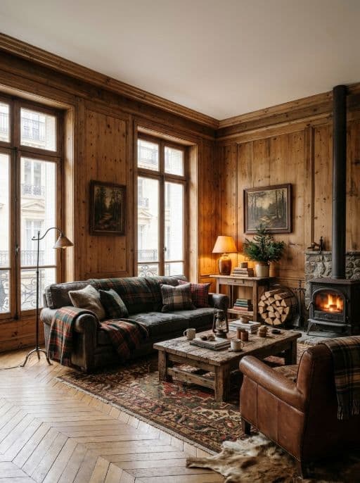 Room redesigned in Cosy cabin style