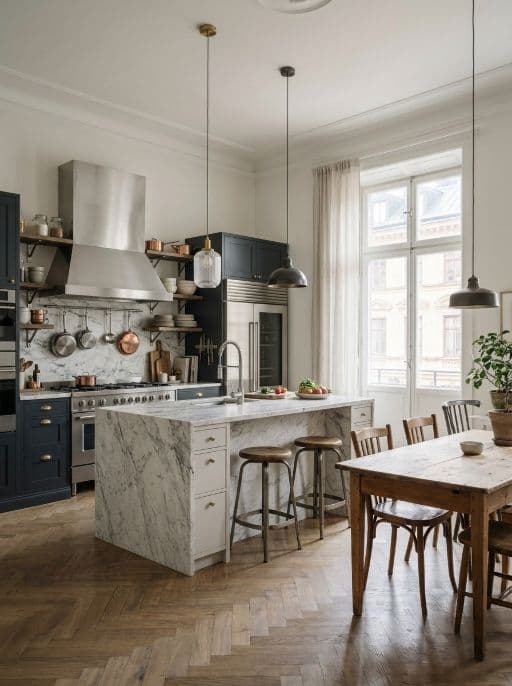The same photo redesigned in Chef's kitchen style with Redeko