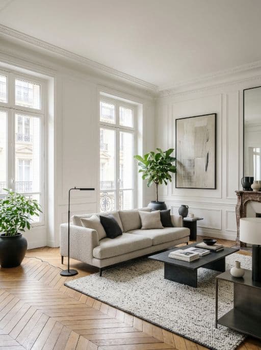 Room redesigned in Contemporary style