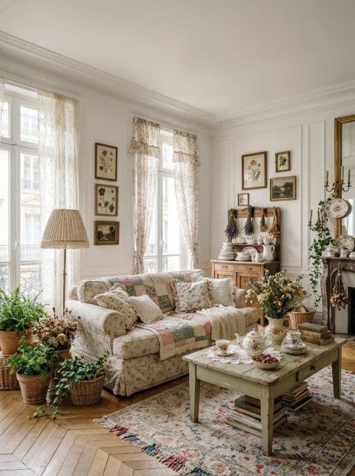 Room redesigned in Cottagecore style