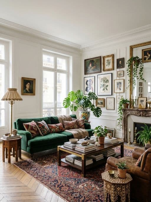 Room redesigned in Eclectic style