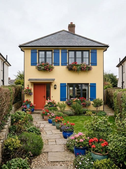 Room redesigned in Colorful facade style