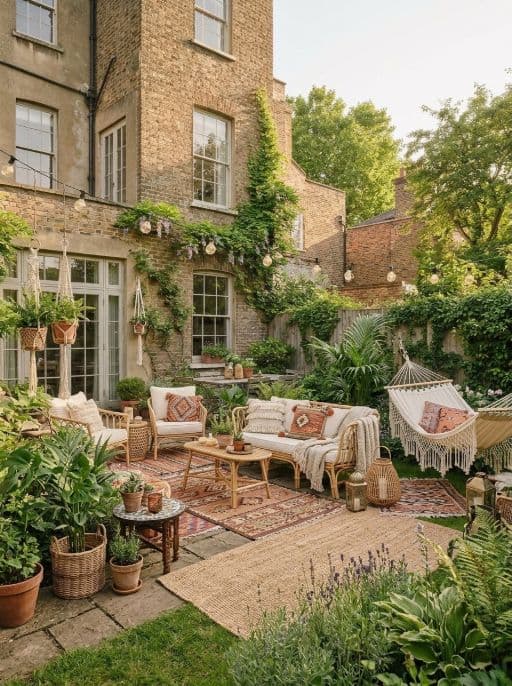 Room redesigned in Boho garden style