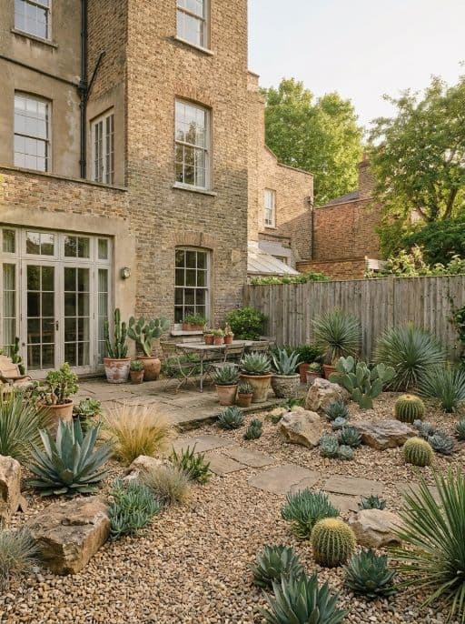 Room redesigned in Dry garden style