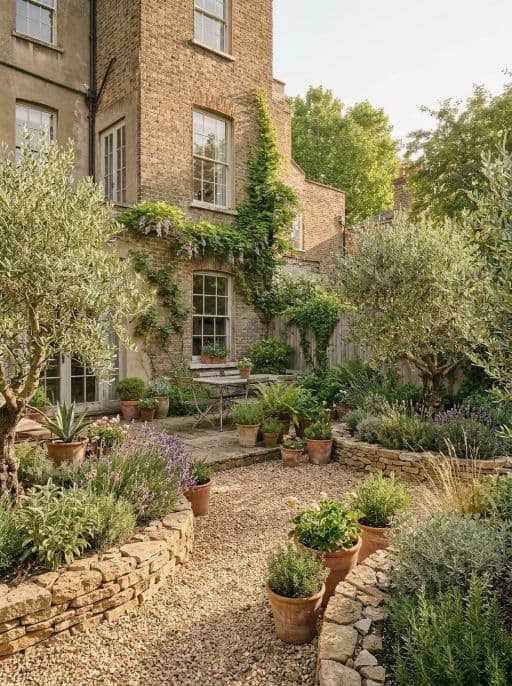 Room redesigned in Mediterranean garden style