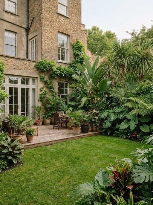 Room redesigned in Tropical garden style