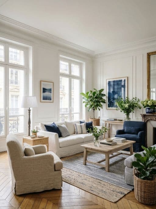 Room redesigned in Lake house style