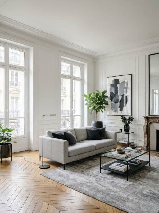 Room redesigned in Modern style