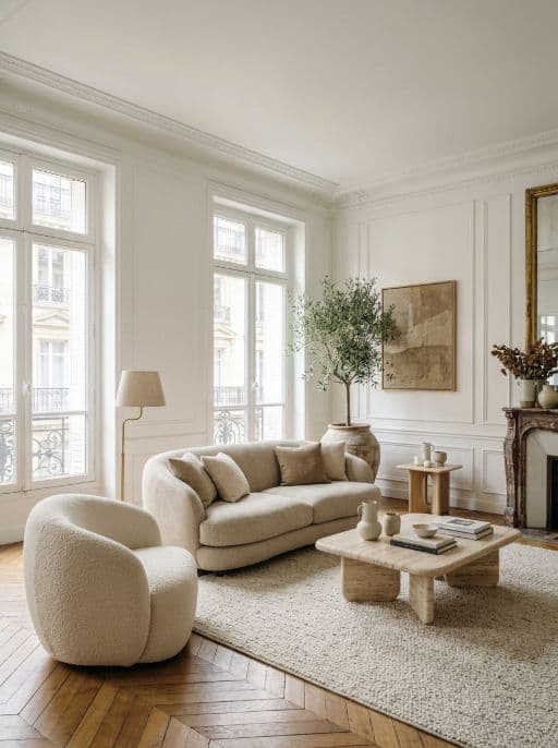 Room redesigned in Modern organic style