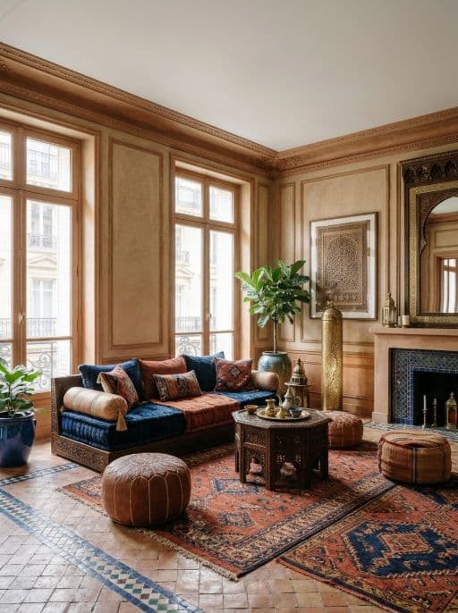 The same photo redesigned in Moroccan style with Redeko