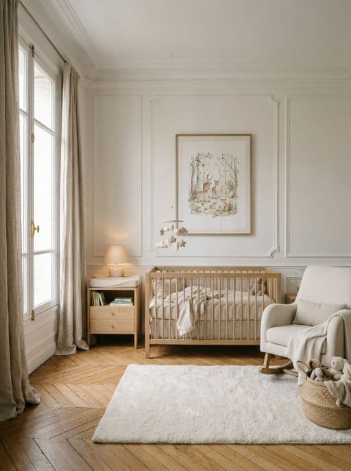 Room redesigned in Nursery style