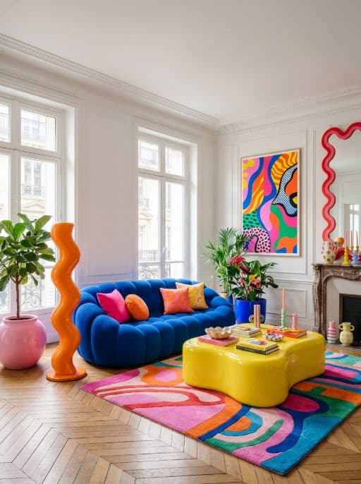 The same photo redesigned in Colorful pop style with Redeko