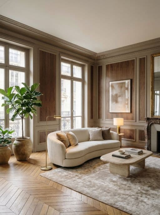 Room redesigned in Quiet luxury style