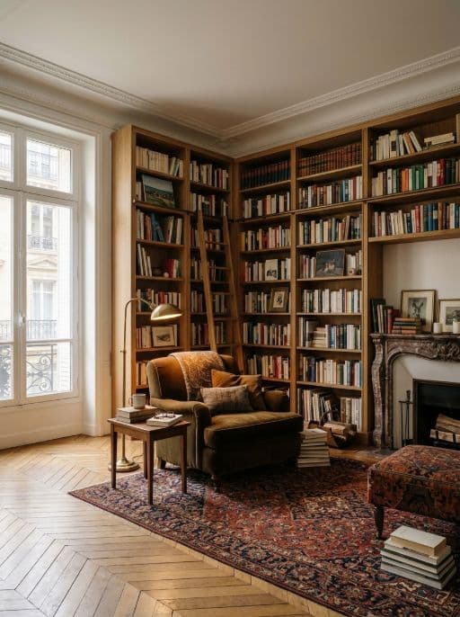 Room redesigned in Reading nook style