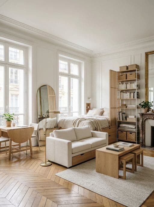 Room redesigned in Small studio style